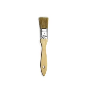 1" Chip Brush with Natural Bristle and Wood Handle 